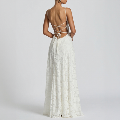 Floral Spaghetti Strap Maxi Dress2