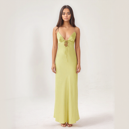 Satin Tie-Back Maxi Dress2